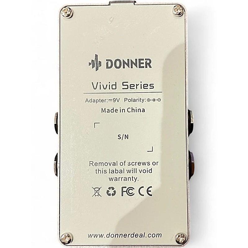 Used Donner White Tape Effect Pedal