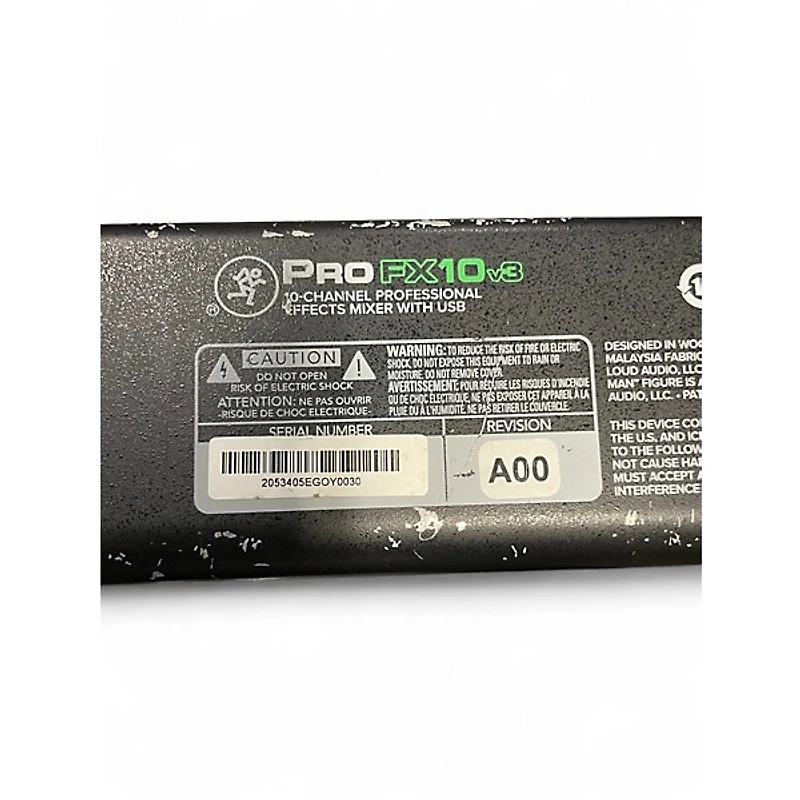 Used Mackie PROFX10 v3 Unpowered Mixer