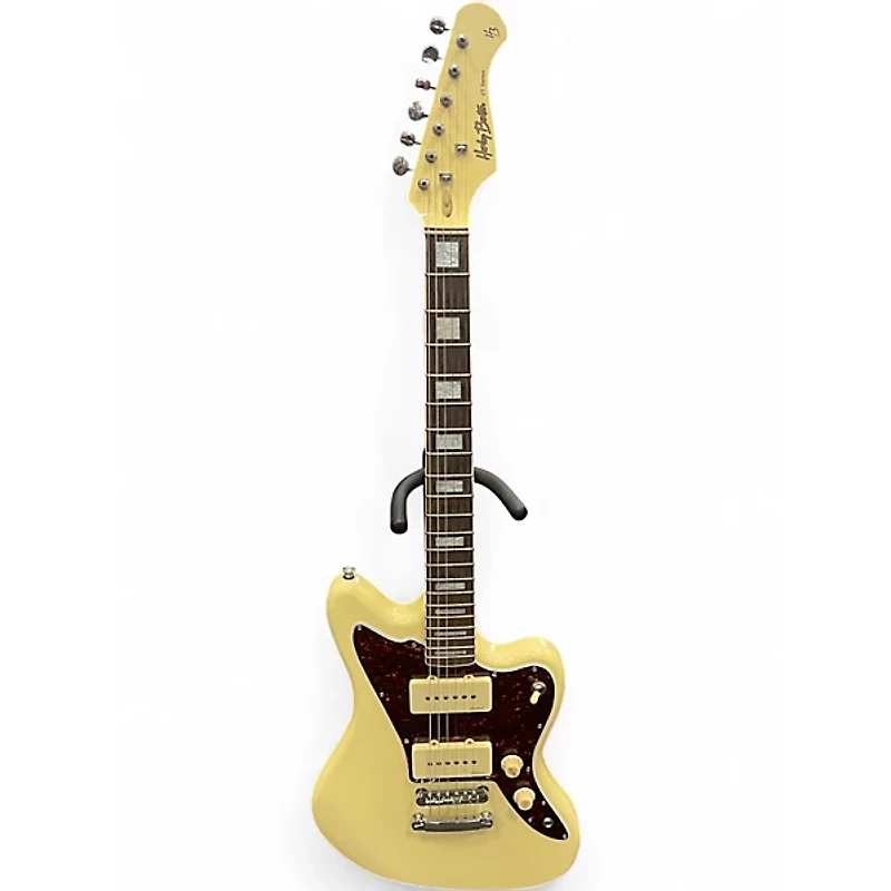 Used Harley Benton JA60 0W Alpine White Solid Body Electric Guitar