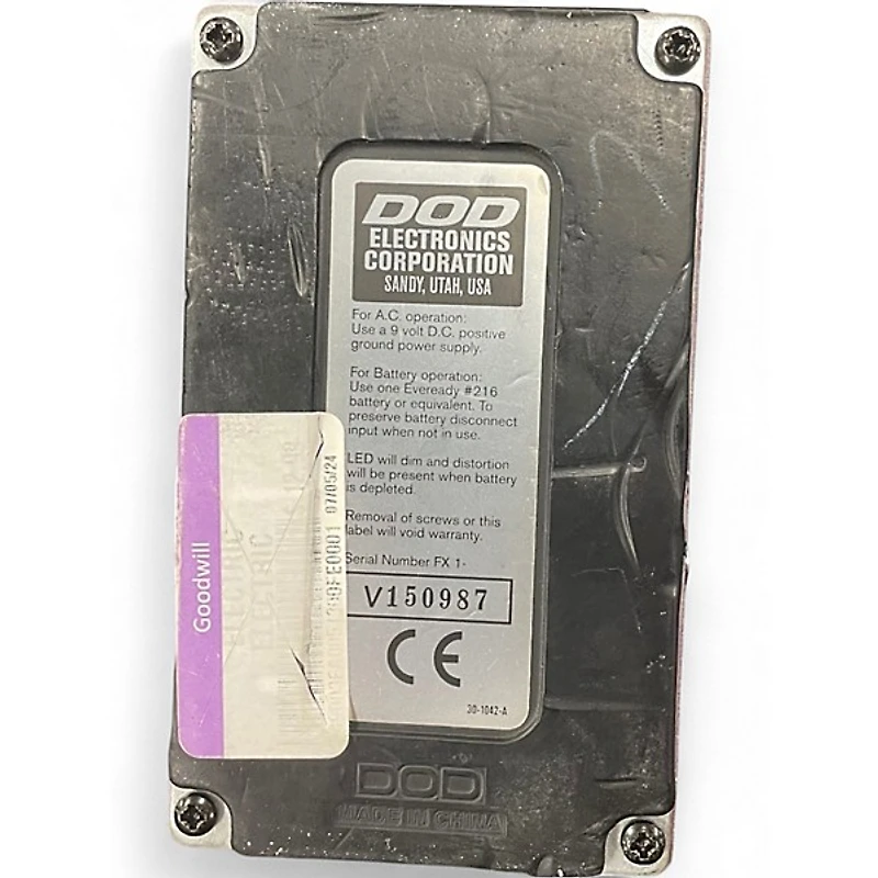 Used DOD FX69B Grunge Distortion Effect Pedal