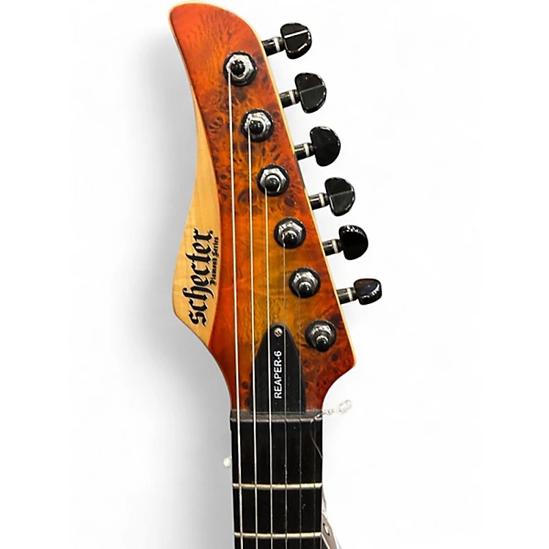 Used Schecter REAPER 6 INFERNO BURST Solid Body Electric Guitar