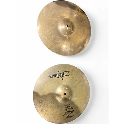 Used Zildjian 14in Z Custom Dyno Beat Hi Hat Pair Cymbal