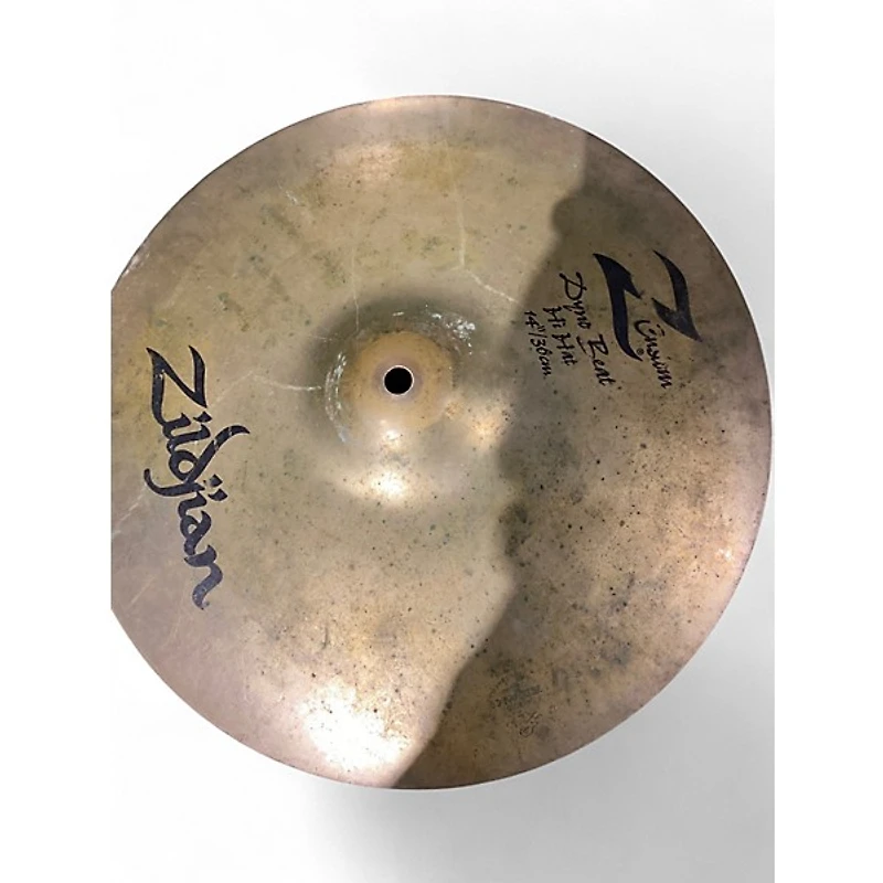 Used Zildjian 14in Z Custom Dyno Beat Hi Hat Pair Cymbal