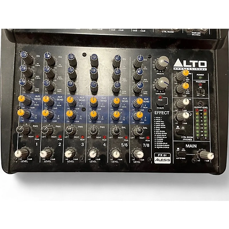 Used Alto ZMX122FX 8-Channel Unpowered Mixer