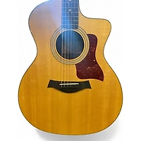 Used Taylor 214CE Deluxe Natural Acoustic Electric Guitar