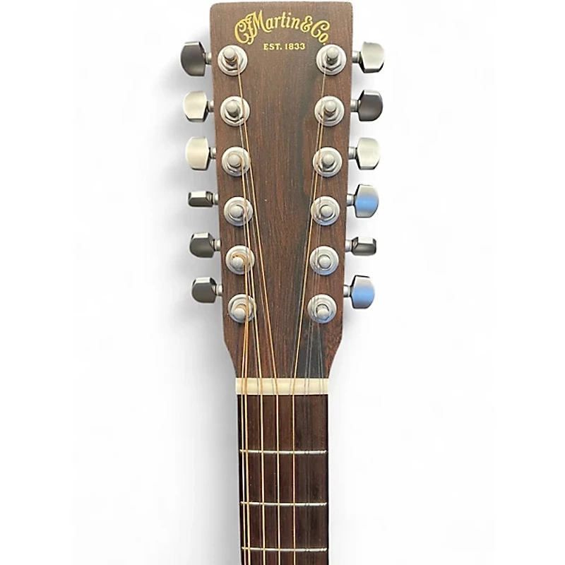 Used Martin dx2e natural 12 String Acoustic Electric Guitar