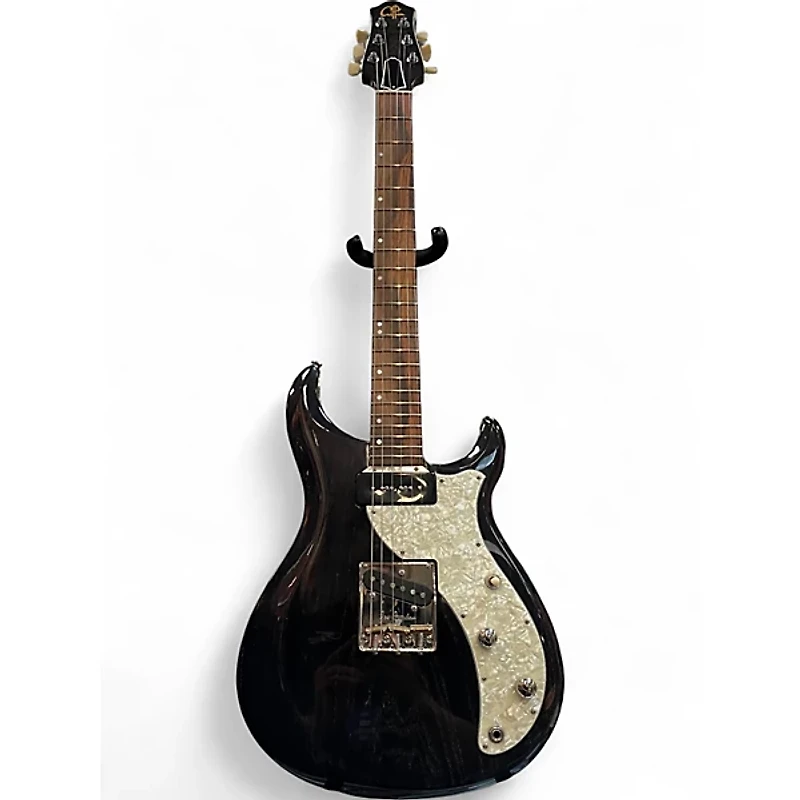 Used 2014 Roger Giffin Guitars TT Brazilian Rosewood Trans Black Solid Body Electric Guitar