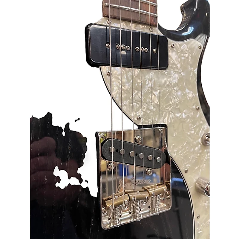 Used 2014 Roger Giffin Guitars TT Brazilian Rosewood Trans Black Solid Body Electric Guitar