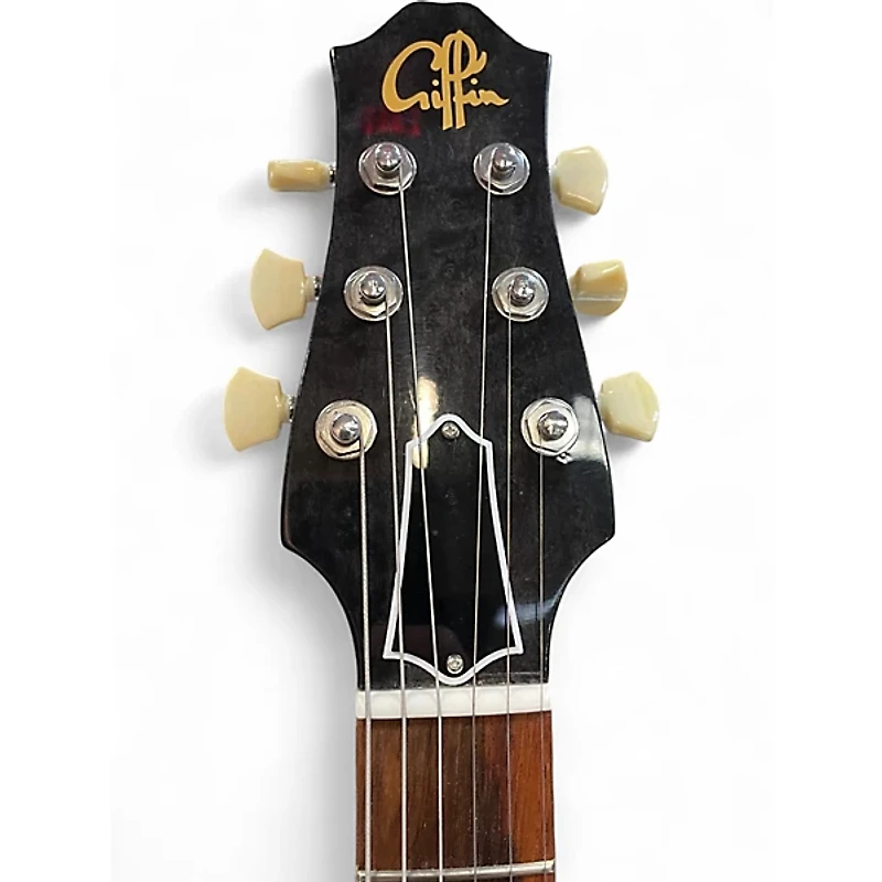Used 2014 Roger Giffin Guitars TT Brazilian Rosewood Trans Black Solid Body Electric Guitar