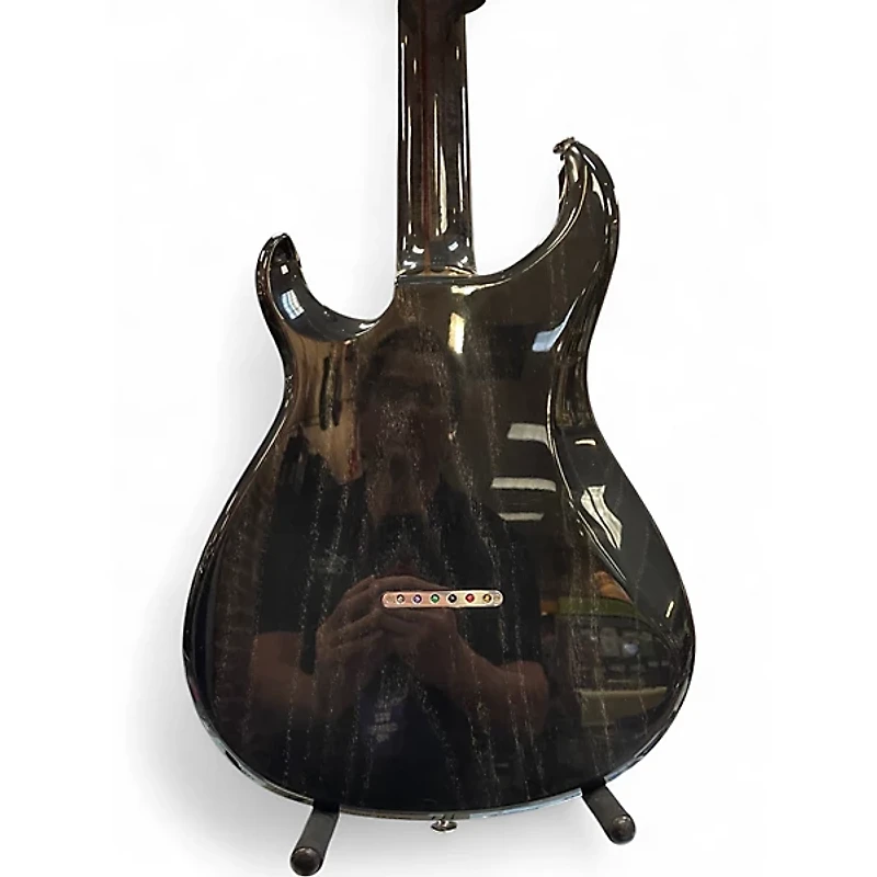 Used 2014 Roger Giffin Guitars TT Brazilian Rosewood Trans Black Solid Body Electric Guitar