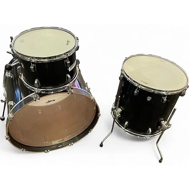 Used Ludwig 3 Piece NEUSONIC Black Drum Kit