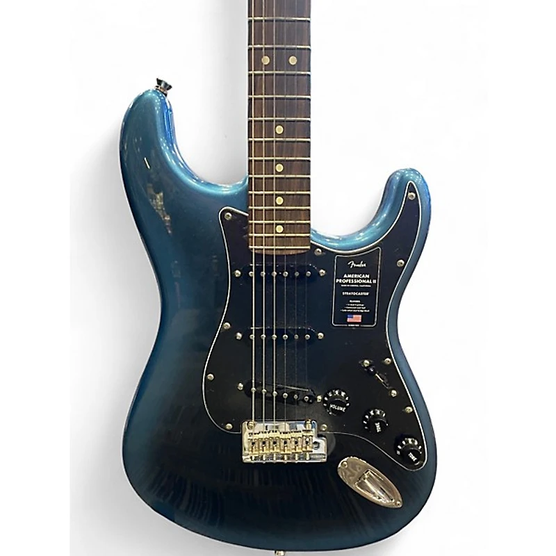 Used Fender American Professional II Stratocaster Dark Night Solid Body Electric Guitar