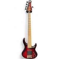 Used MTD KINGSTON SUPER 5 Crimson Red Burst Electric Bass Guitar