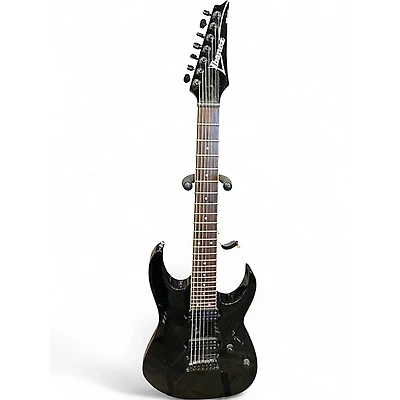 Used Ibanez RG7321 7 String Black Solid Body Electric Guitar