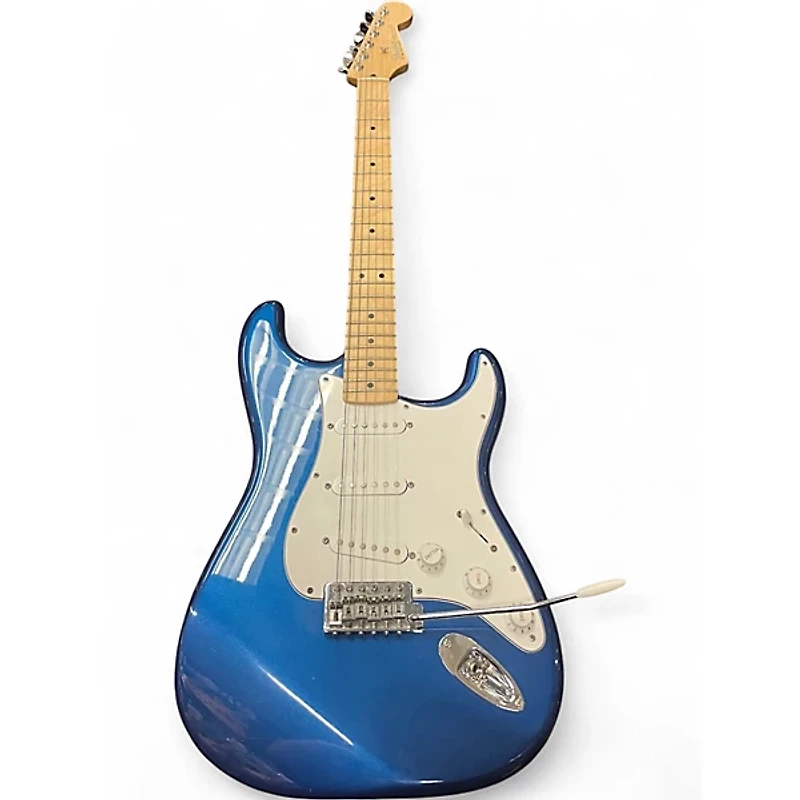 Used Fender Standard Stratocaster Electron Blue Metallic Solid Body Electric Guitar