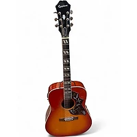 Used Epiphone Hummingbird Pro Faded Cherry Acoustic Electric Guitar