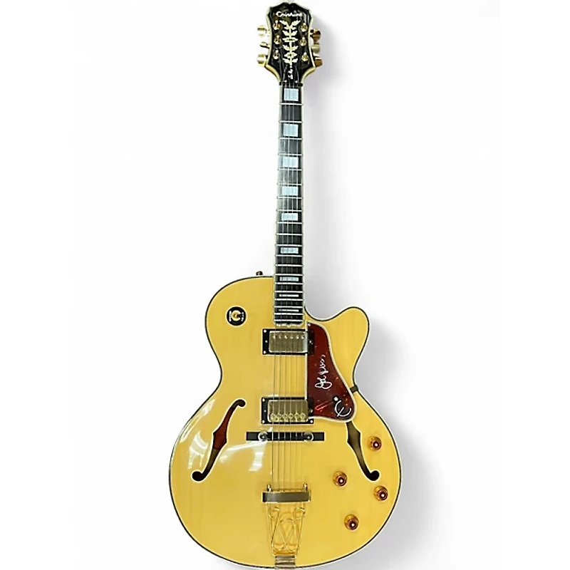 Used Epiphone Joe Pass Emperor Natural Hollow Body Electric Guitar