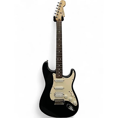 Used 2004 Fender Standard Stratocaster HSS Black Solid Body Electric Guitar