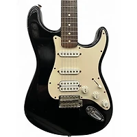 Used 2004 Fender Standard Stratocaster HSS Black Solid Body Electric Guitar