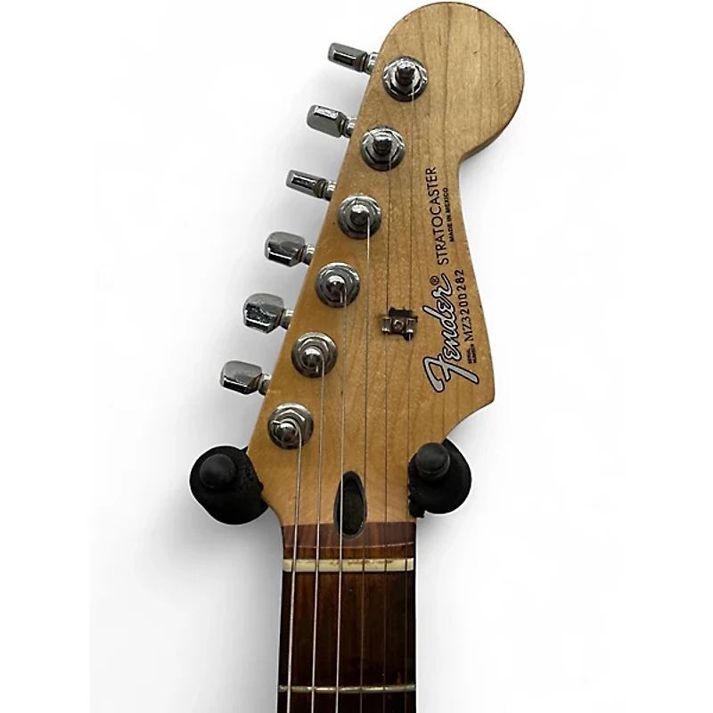 Used 2004 Fender Standard Stratocaster HSS Black Solid Body Electric Guitar