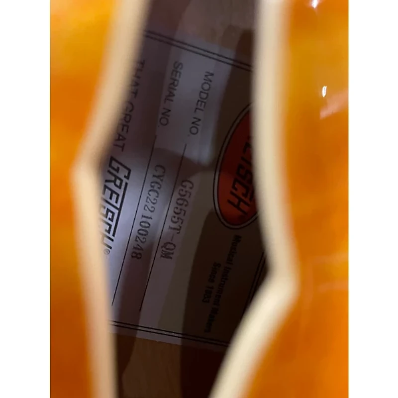 Used Gretsch Guitars g5655t qm Natural Hollow Body Electric Guitar
