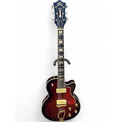 Used Guild ARISTOCRAT Sunburst Solid Body Electric Guitar