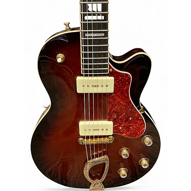 Used Guild ARISTOCRAT Sunburst Solid Body Electric Guitar