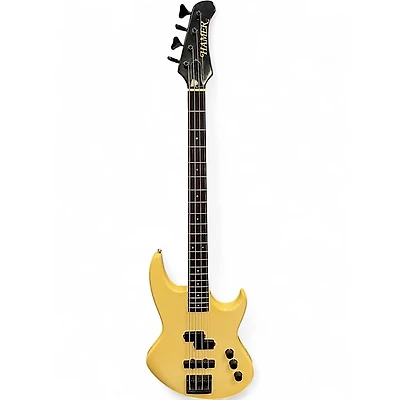 Vintage 1980s Hamer CRUISE WHITE Electric Bass Guitar