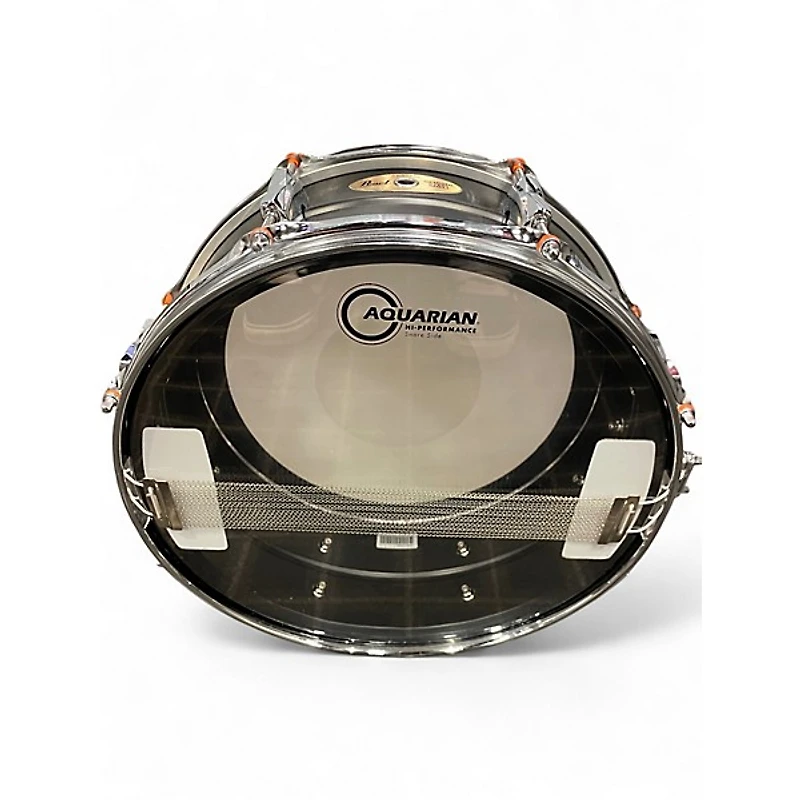 Used Pearl 5.5X14 genuine steel shell black matte Drum