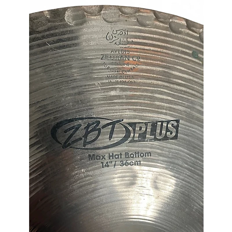 Used Zildjian 14in ZBT Plus Rock Hi Hats Bottom Cymbal