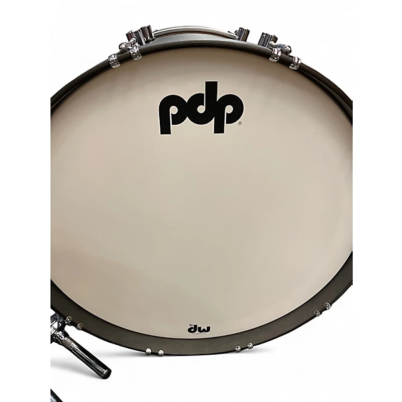 Used PDP by DW 6 Piece Concept Series black stain Drum Kit