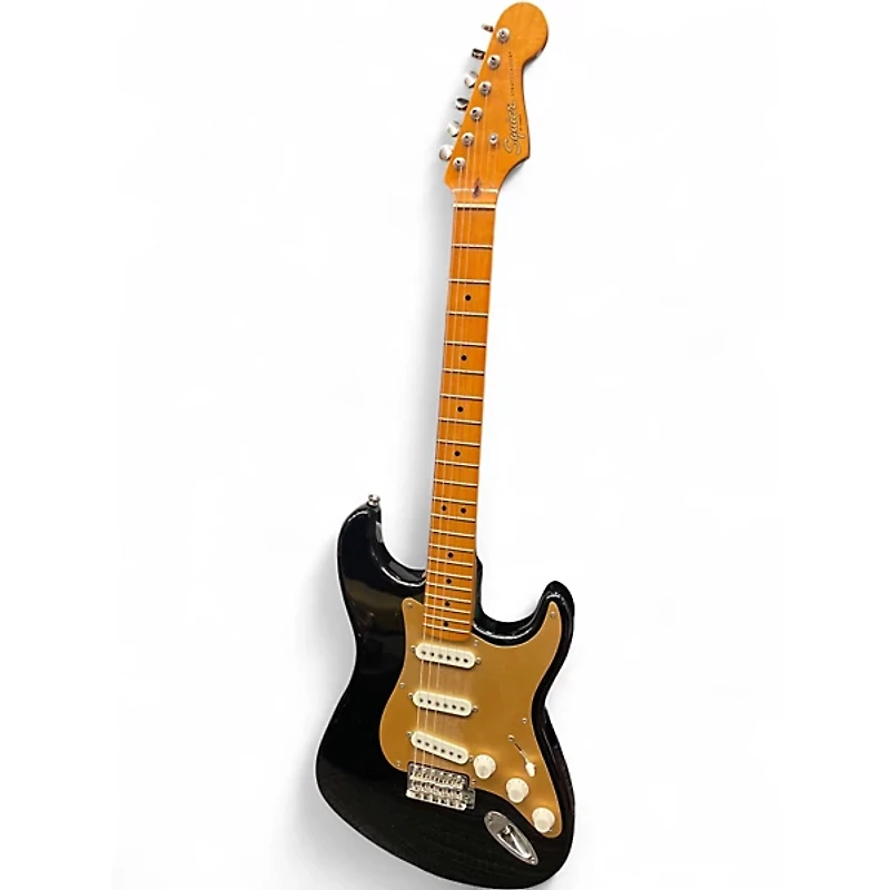 Used Squier Classic Vibe 1950S Stratocaster Black Solid Body Electric Guitar
