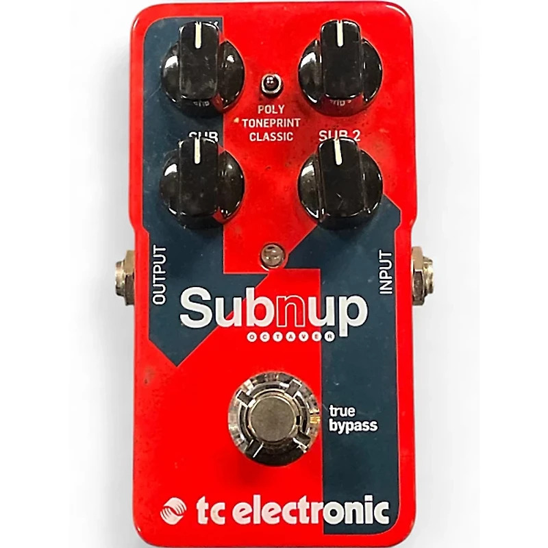 Used TC Electronic Sub N Up Octaver Effect Pedal