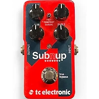 Used TC Electronic Sub N Up Octaver Effect Pedal