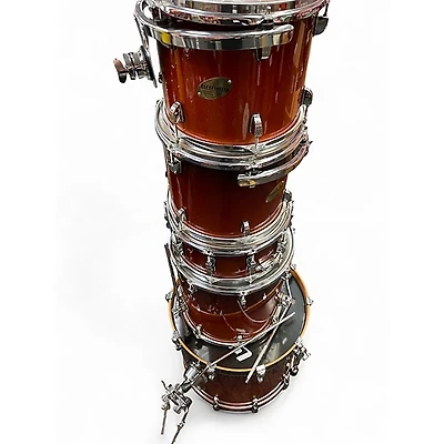 Used Ludwig 5 Piece Accent CS Custom Amber Sparkle Drum Kit