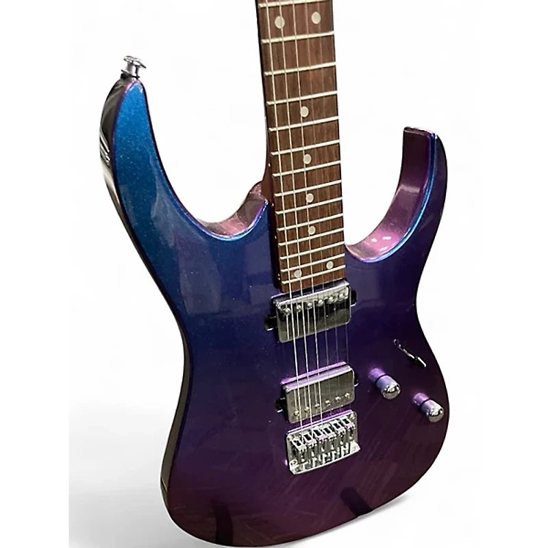 Used Ibanez GRG121SP Blue Metal Chameleon Solid Body Electric Guitar
