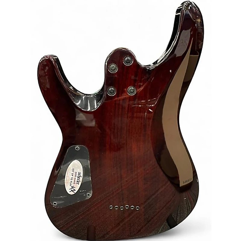 Used Schecter Guitar Research C-6 ELITE ORANGE BURST Solid Body Electric Guitar