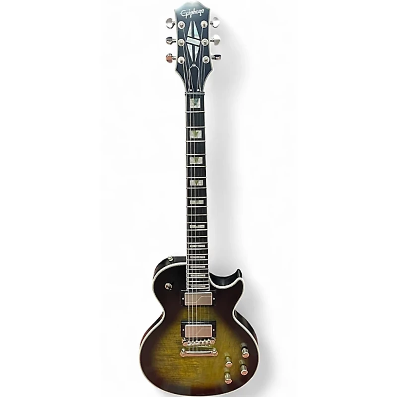 Used Epiphone Les Paul Prophecy GX Olive Tiger Solid Body Electric Guitar