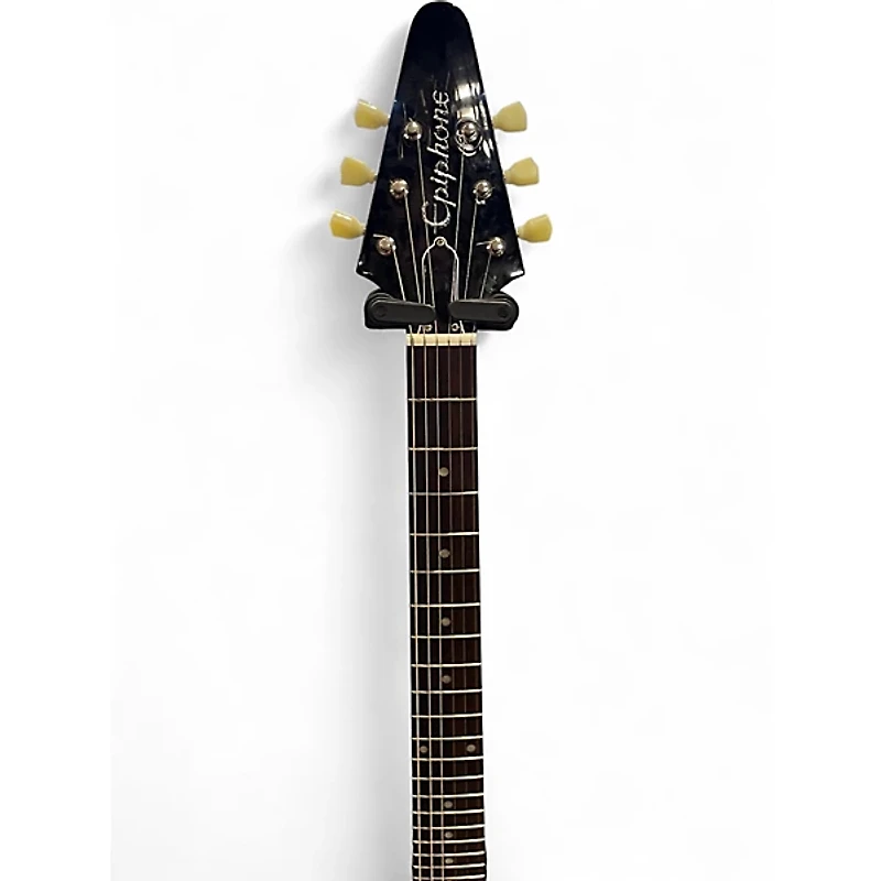 Used Epiphone FLYING V Ebony Solid Body Electric Guitar