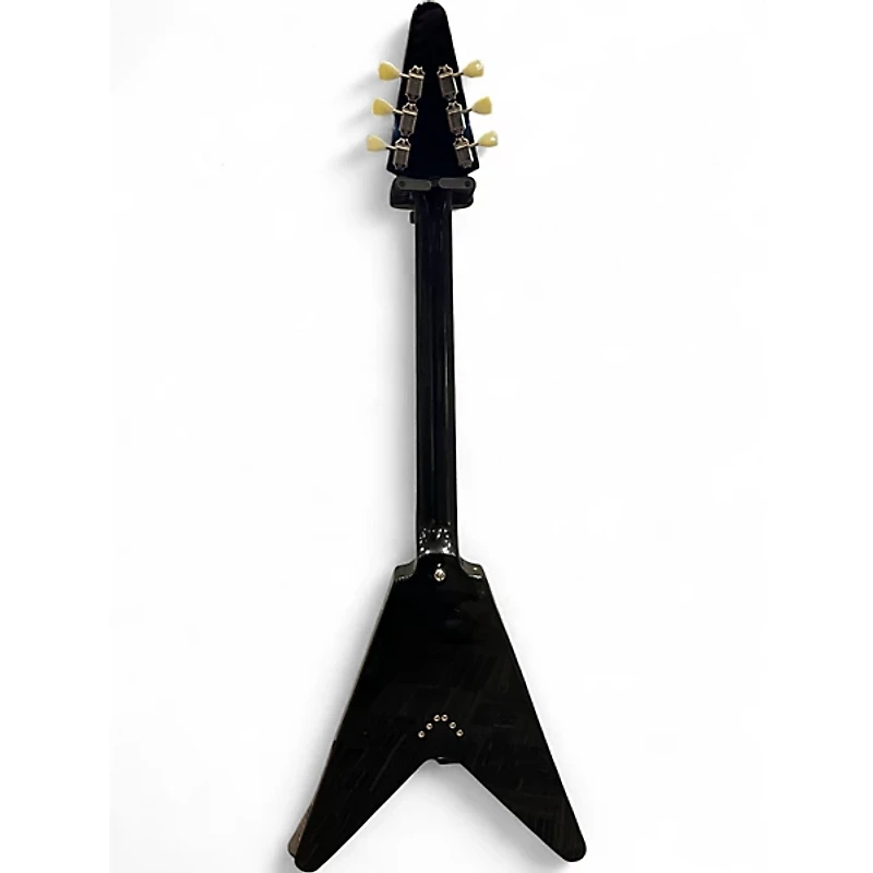 Used Epiphone FLYING V Ebony Solid Body Electric Guitar