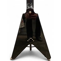 Used Epiphone FLYING V Ebony Solid Body Electric Guitar