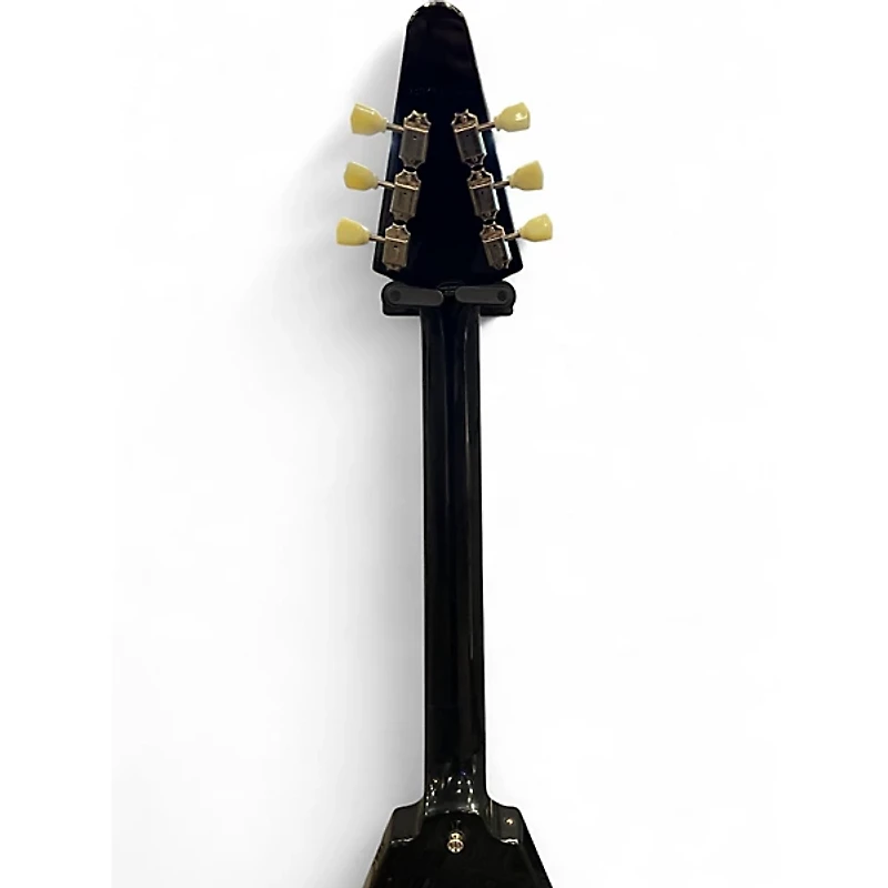 Used Epiphone FLYING V Ebony Solid Body Electric Guitar