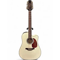 Used Takamine GD37CE-12-PW White 12 String Acoustic Guitar