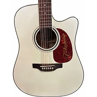 Used Takamine GD37CE-12-PW White 12 String Acoustic Guitar