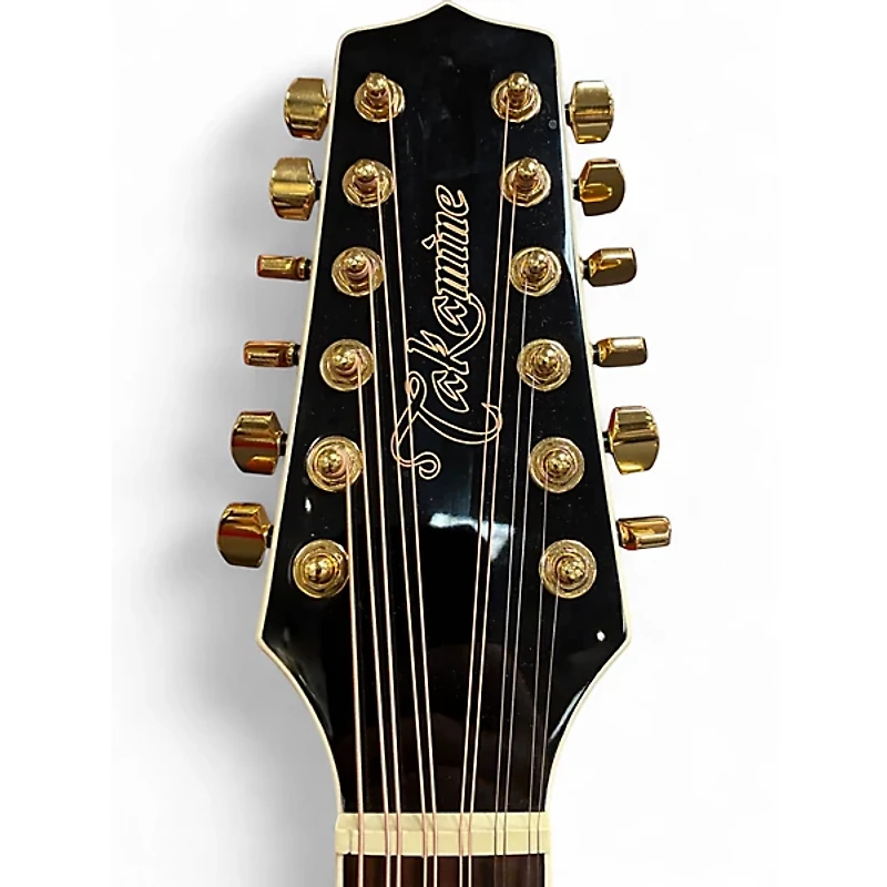 Used Takamine GD37CE-12-PW White 12 String Acoustic Guitar