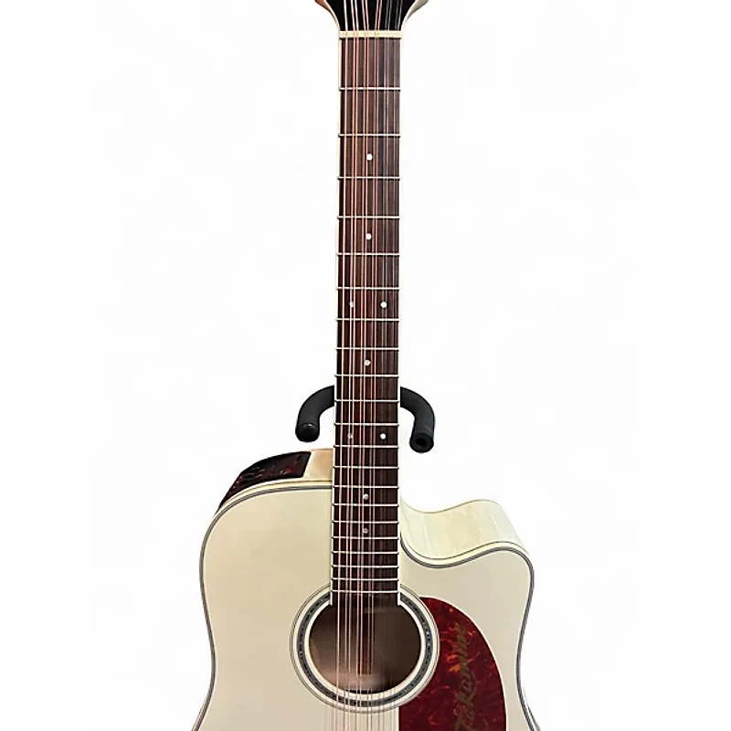 Used Takamine GD37CE-12-PW White 12 String Acoustic Guitar