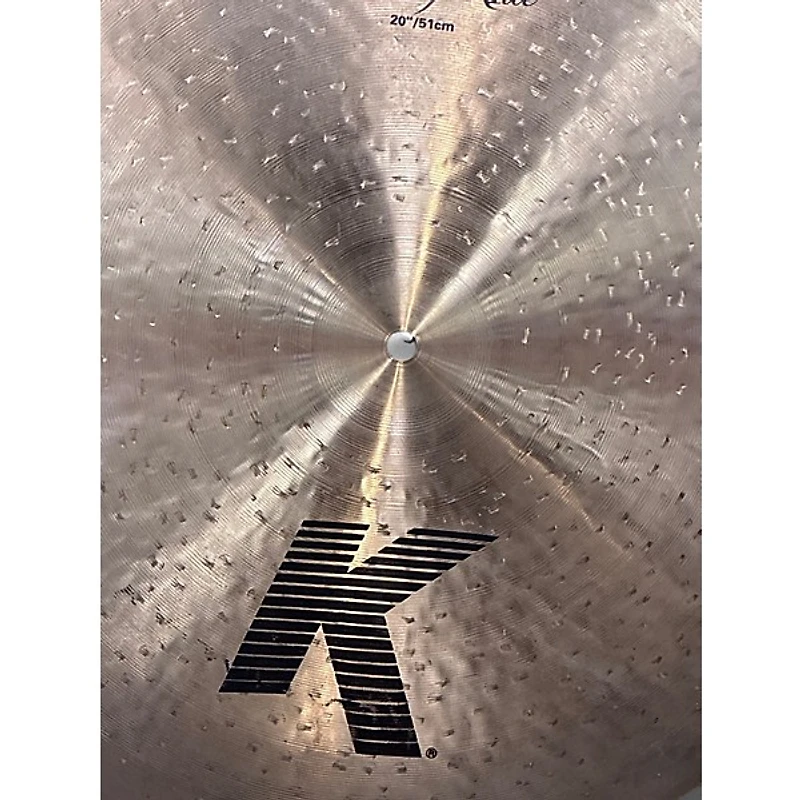Used Zildjian 20in K Custom Flat Top Ride Cymbal