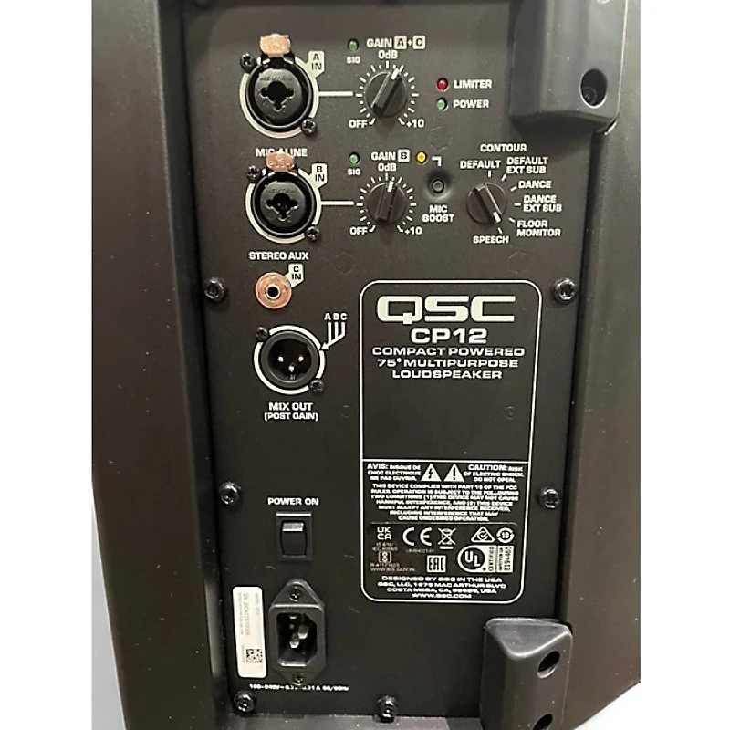 Used QSC CP12 Powered Speaker