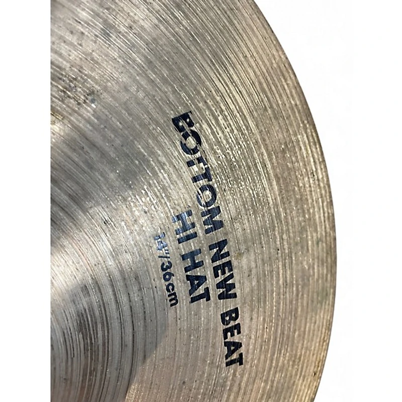 Used Zildjian 14in New Beat Hi Hat Bottom Cymbal