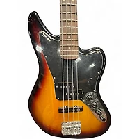 Used Squier JAGUAR BASS 2 Tone Sunburst Electric Bass Guitar